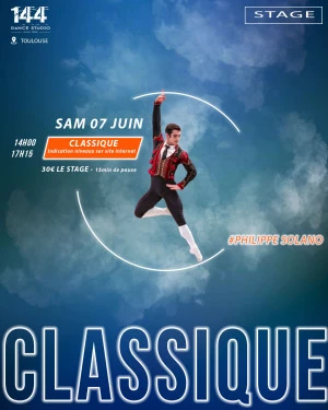 Affiche Stage de Danse Classique avec Philippe Solano