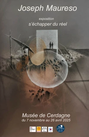 Affiche Exposition Joseph Maureso : s'échapper du réel 