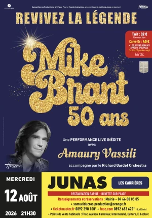 Affiche Amaury Vassili chante Mike Brant