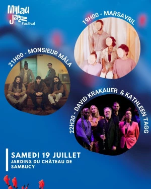 Affiche Millau Jazz Festival - MarsAvril + Monsieur Mâla + David Krakauer et Kathleen Tagg