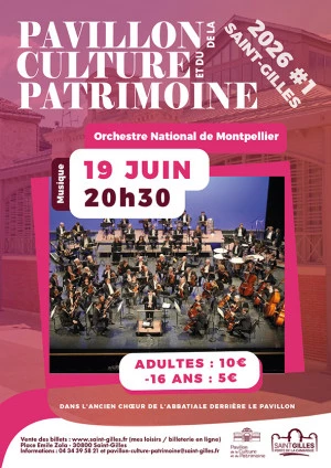 Affiche Concert symphonique de l'Orchestre Nationale de Montpellier