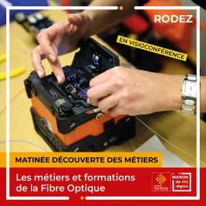 Affiche Matinée découverte des métiers et formations de la fibre optique