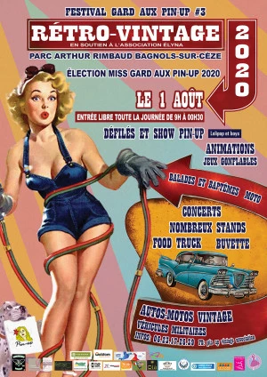 Affiche Festival Gard aux Pin-up