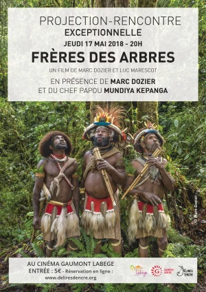 Affiche Projection-rencontre "Frères des arbres" avec Mundiya Kepanga