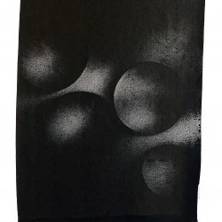 RN 185 - Révélation à l'encre de Chine sur papier de format 83 x 64 cm réalisé en 2020 - Thomas de Vuillefroy 