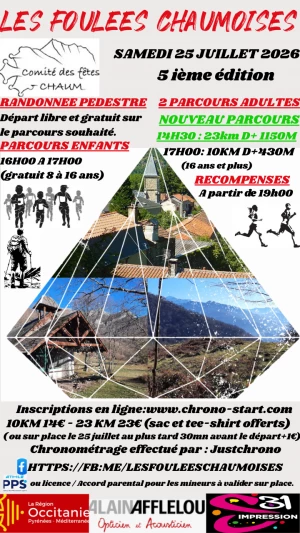 Affiche Les foulées chaumoises