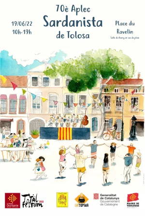 Affiche 70è Aplec de la sardana de Tolosa de Llenguadoc