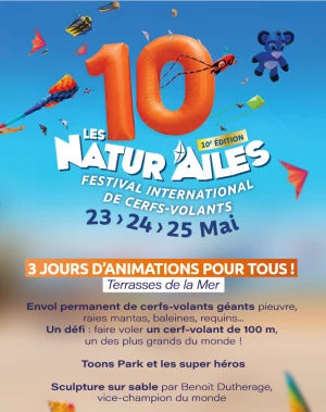 Affiche Quinzaine des produits Bio et Régionaux - Natur'ailes & Marché des producteurs de Pays de l'Aude