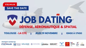 Affiche Job Dating Défense, Aéronautique & Spatial 
