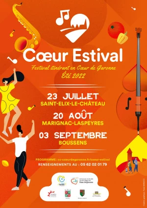 Affiche COEUR ESTIVAL MARIGNAC-LASPEYRES