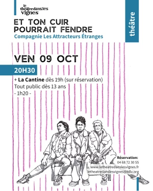 Affiche Et ton cuir pourrait fendre // Cie Les Attracteurs Étranges