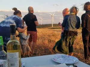 Affiche Coucher de soleil au Causse d'Aumelas
