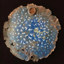 emballage perdu - cul de fût acier - 70X70 - 2016 - libre 