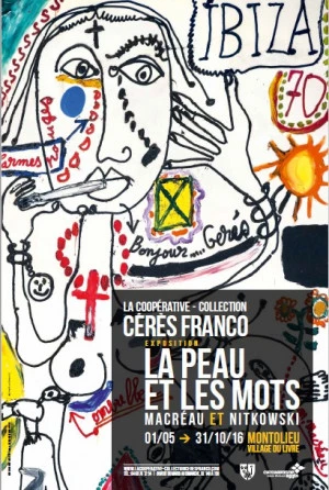 Affiche Exposition "La peau et les mots"