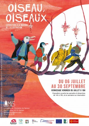 Affiche Exposition Oiseau, Oiseaux