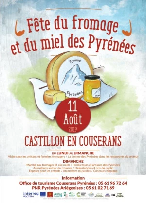 Affiche La Fête du fromage et du miel des Pyrénées