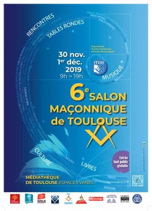 Affiche 6ème Salon Maçonnique de Toulouse