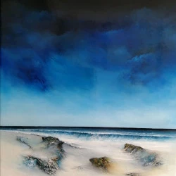 RIVAGE - Huile au couteau - 50cm x 40cm - 2023 - RIVAGE