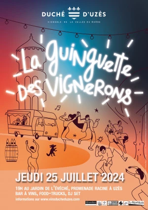 Affiche La Guinguette des vignerons du Duché d'Uzès 2024