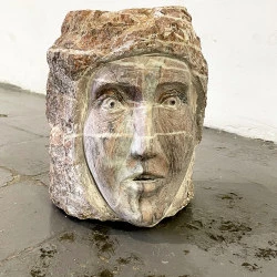 Sans titre - marbre de Sarrancolin - marianne plo 