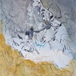 DUO DANSE - technique mixte , 50x70,2020