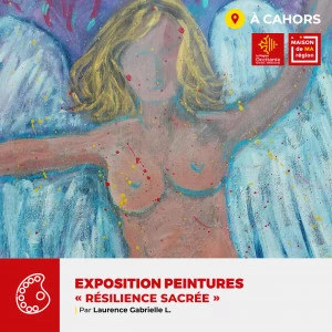Affiche Exposition peintures - "Résilience Sacrée"