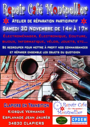 Affiche Repair Café Montpellier #48