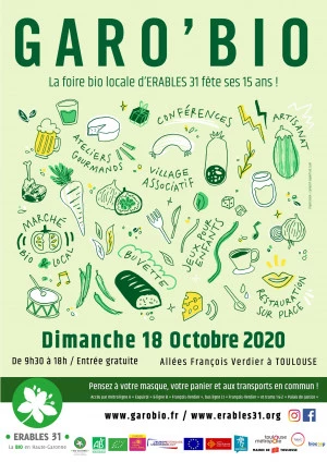 Affiche 15ème édition de la foire Garo'Bio
