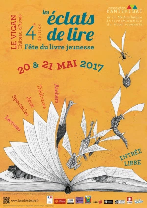 Affiche Les Éclats de Lire - Fête du livre jeunesse