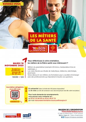Affiche Les métiers de la santé