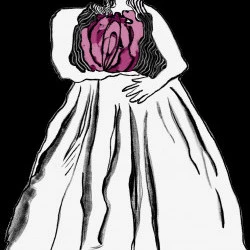 Vulva in the arms of Niki's bride - 2026 - Impression numérique