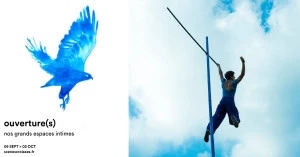 Affiche Bleu tenace - Cie Rhizome / Chloé Moglia - Balade et spectacle