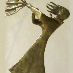 Bourrasque - 2016 - Bronze, Pièce Unique, hauteur 38 cm , 3,550 kg