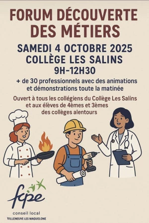 Affiche Forum découverte des métiers 