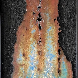 corporis cadunt - technique mixte - 100X65 - 2018 - libre 