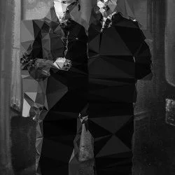 Portraits destructurés - Tirage sur papier Hahnemühle monté sur pvc blanc, format 40x50cm, 2014/15 - ©J-David Samblanet 