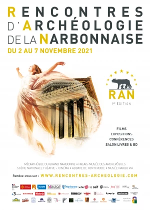 Affiche Rencontres d'Archéologie de la Narbonnaise 2021