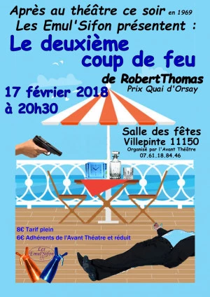 Affiche "Le deuxième coup de feu" de Robert Thomas