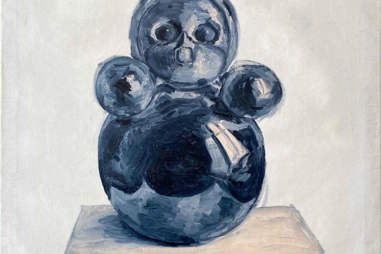 Poupée masquée - 96x104 cm, huile sur toile, 2020 - 10000€ 