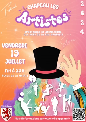 Affiche Festival Chapeau les Artistes