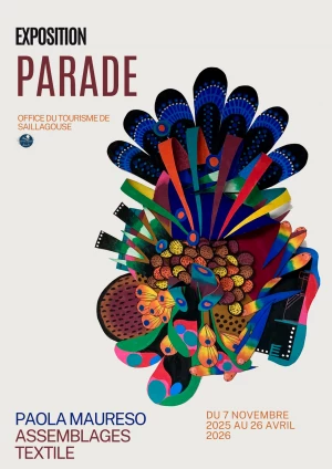 Affiche Exposition "Parade" : Assemblages - Textile - PAOLA MAURESO 