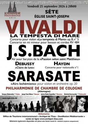 Affiche Philharmonie de chambre de Cologne en concert