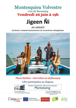 Affiche Jigeen Ñi en concert