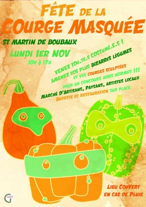 Affiche Fête de la courge masquée