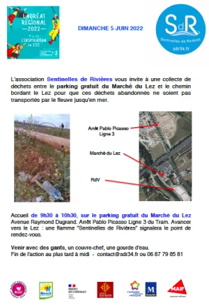 Affiche Ecobalade le long du Lez