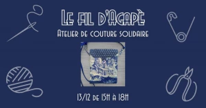 Affiche Atelier Couture solidaire (Le fil d'Agapè)