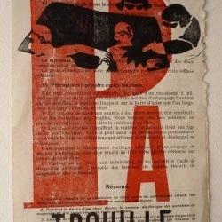 Patrouille - Typographie, linogravure sur papier imprimé