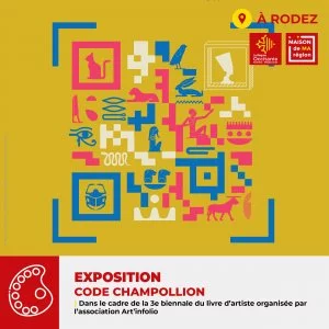 Affiche Exposition Code Champollion