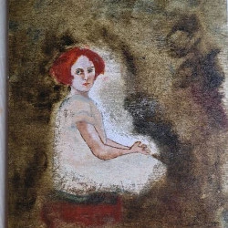 Enfance 2 - huile sur bois, 20x42,2026
