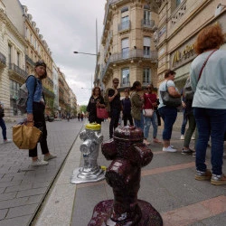Poteau - Sculpture 70x70 x80 - Henri Espié 
